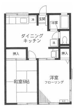 シティハイムフォーレストⅠ 202号室 間取り