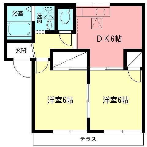 エステート新宿B 102号室 間取り