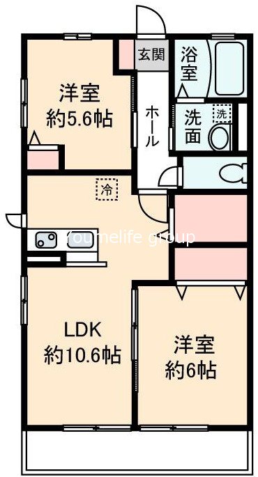 Sun Ikaros Court 103号室 間取り