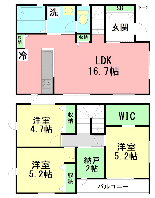 ソレイユ1号棟 間取り