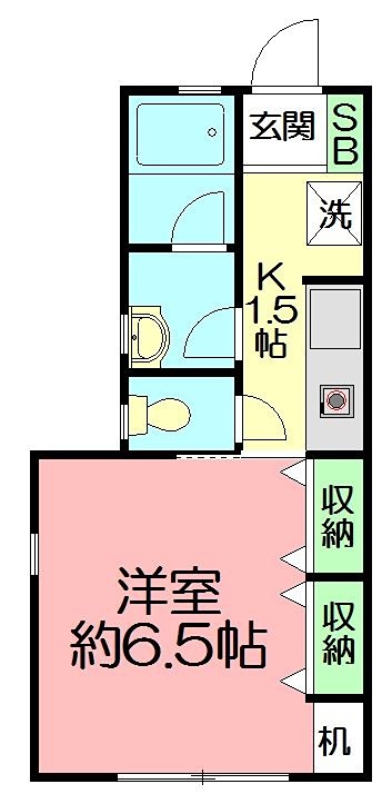 シェルハイム湘南 101号室 間取り