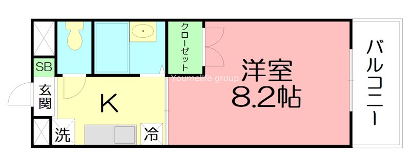 カルム・ワン 202号室 間取り