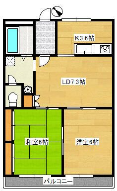 横浜市戸塚区原宿4丁目マンション 202号室 間取り