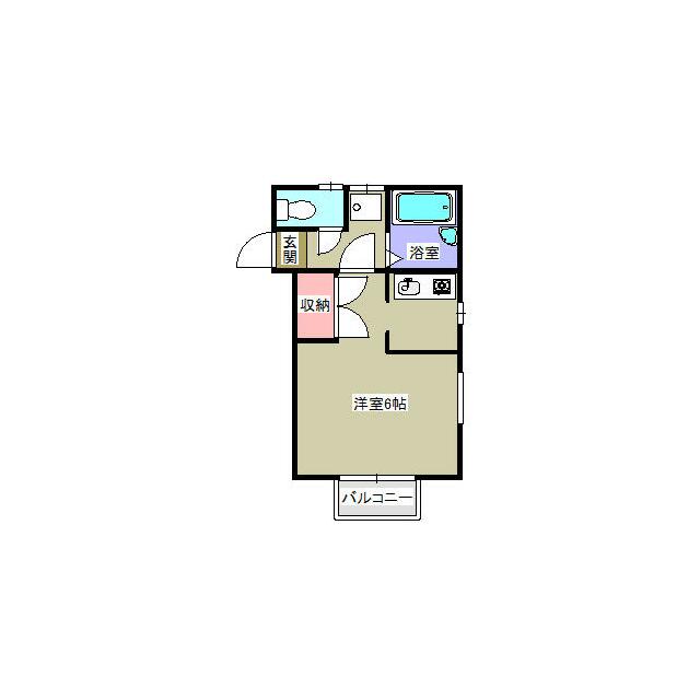 さくらハウス 205号室 間取り