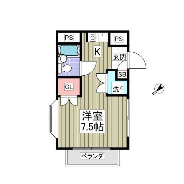 フローラルコートⅢ 103号室 間取り