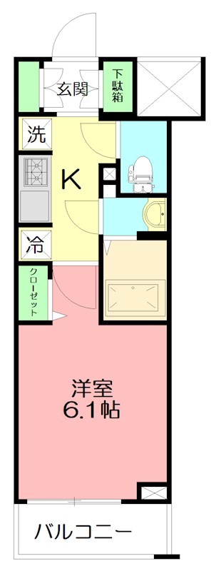 N-stage 平塚 905号室 間取り