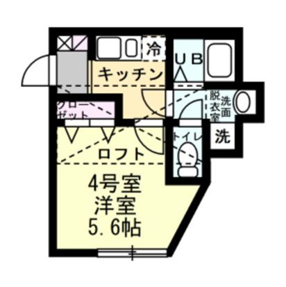 Berghaus　Shonan　Tsujido 204号室 間取り