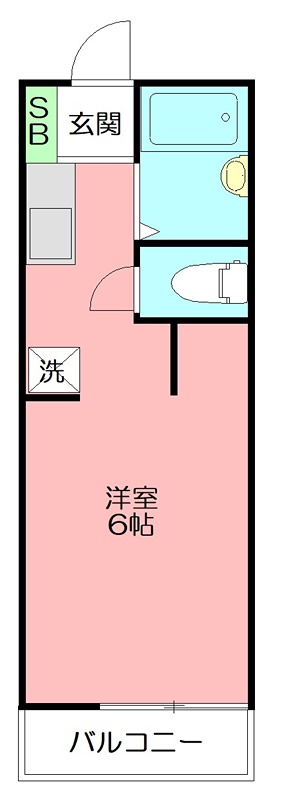 弥生町マンション 207号室 間取り