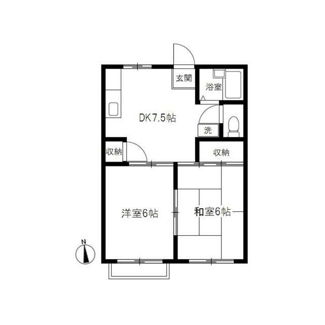 コート平塚 A201号室 間取り