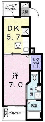 カシータ　テラス　湘南 102号室 間取り
