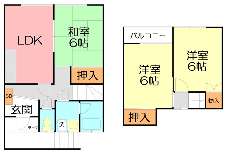 石湘テラス　Ｂ 間取り