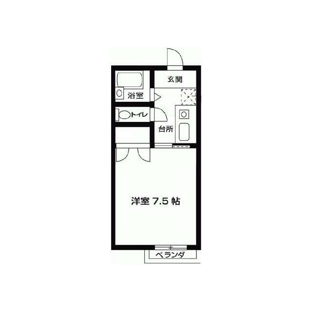 クロノス南矢名１番館 107号室 間取り