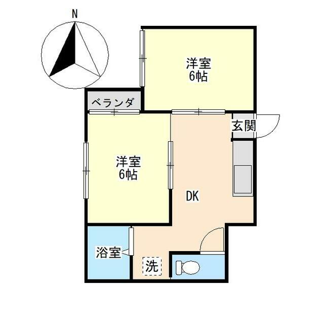 ミツミハイム 402号室 間取り