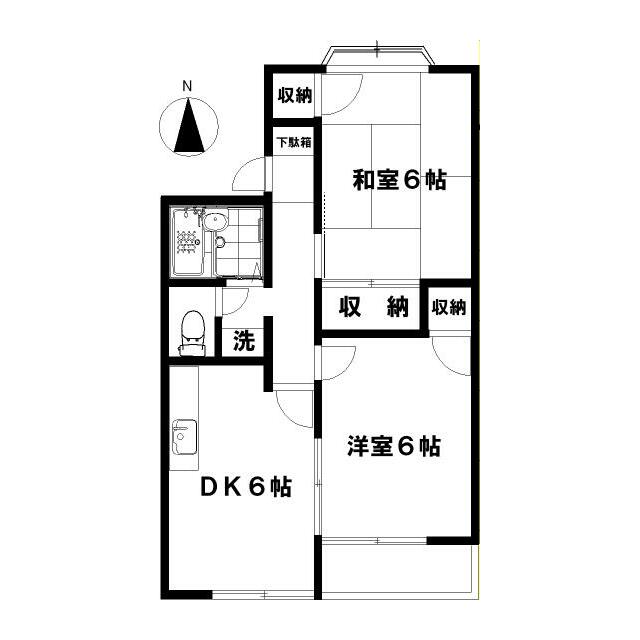 ラベンダー湘南Ⅰ 202号室 間取り