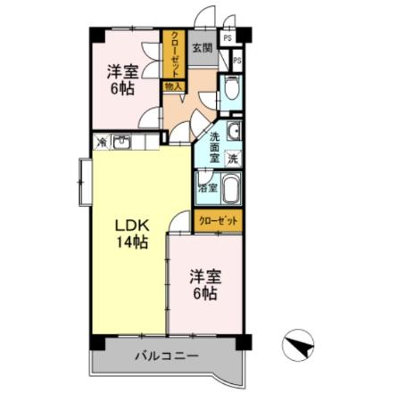 マンションビスタリカ 301号室 間取り