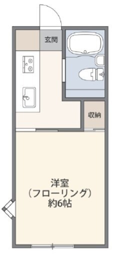 ハックベリーハウスⅢ（コーポラスコモダ） 2-D号室 間取り