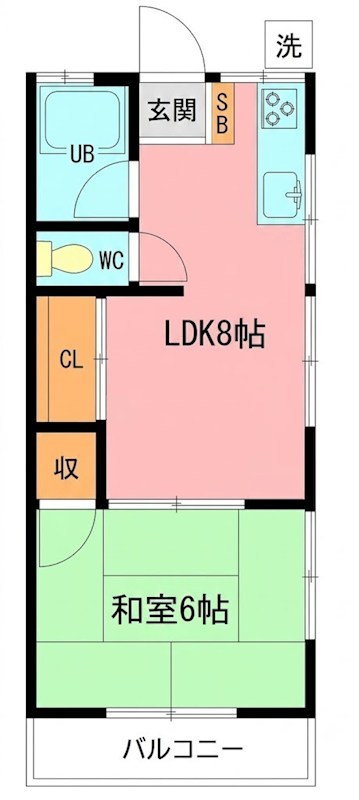 ひだまりヴィレッジ 2A号室 間取り