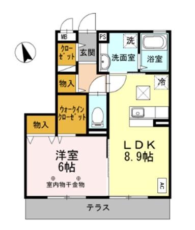ミルフルール　Ⅱ 間取り