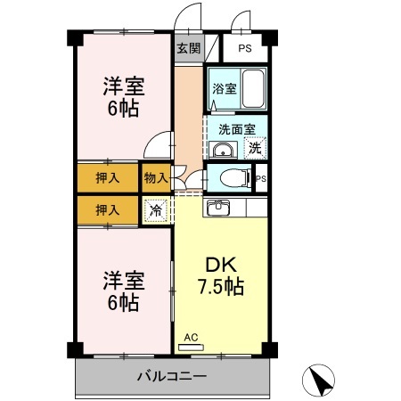 ワタナベビル 302号室 間取り