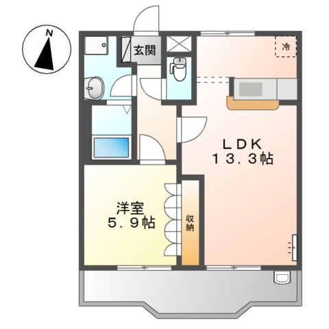 レインボーⅠ 間取り