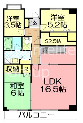 フルセイル権太坂 505号室 間取り