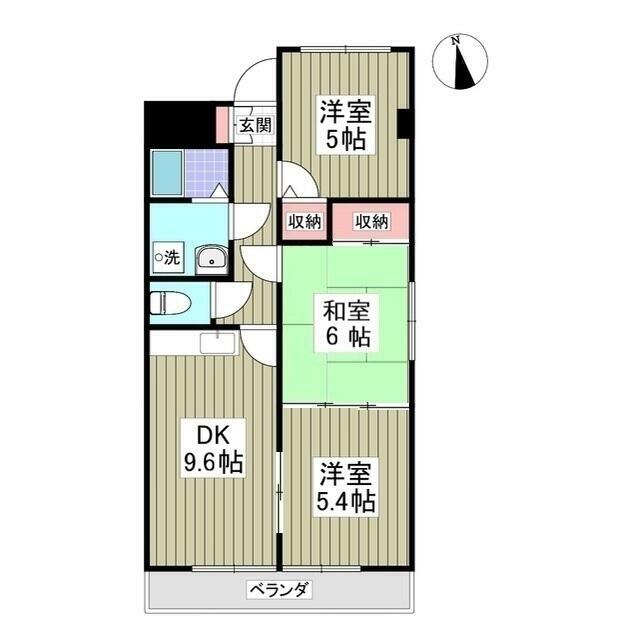 プリンスマンション 201号室 間取り
