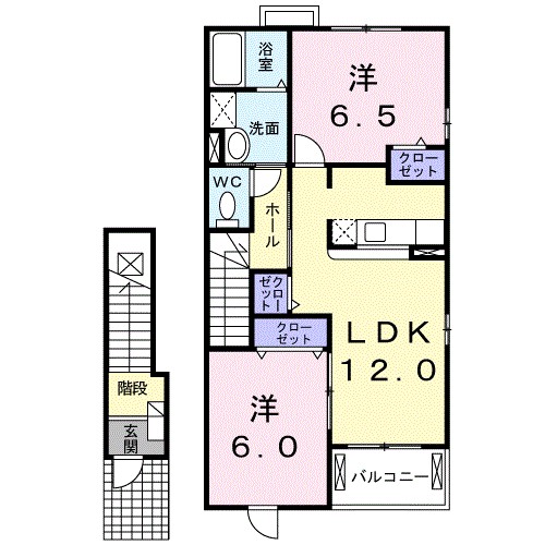 サンリッツヴィラB 202号室 間取り