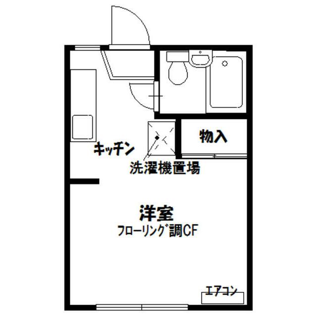 サンハイム藤が岡 201号室 間取り