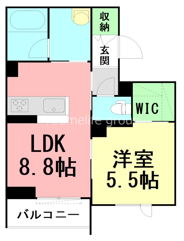 ラ・ルーム泉町 201号室 間取り