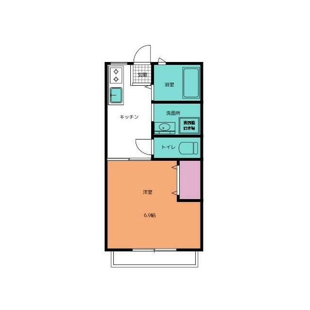 コーポ泉Ａ 206号室 間取り