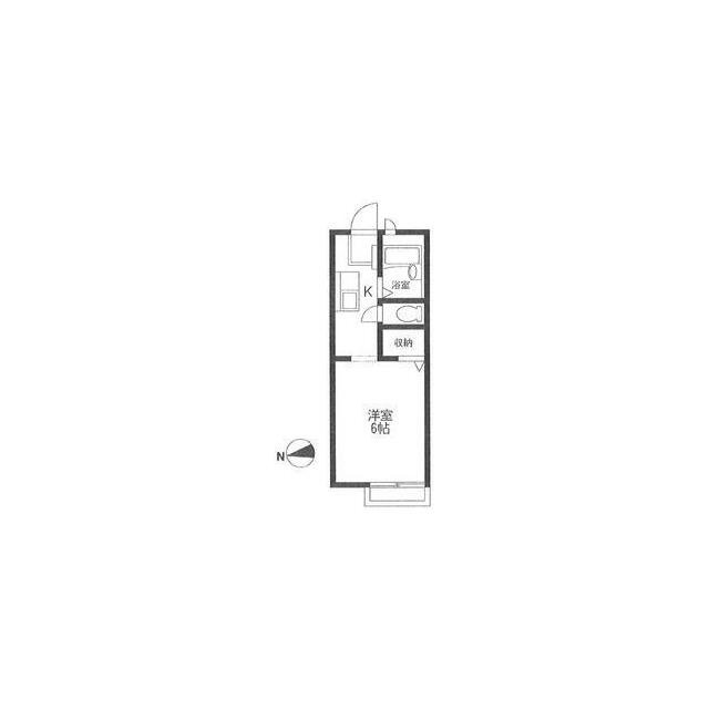 メゾンウィング 203号室 間取り