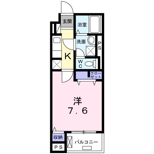ポライトリー 402号室 間取り
