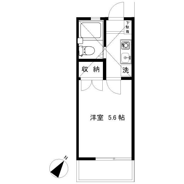 辻堂ニューエスタ21 102号室 間取り