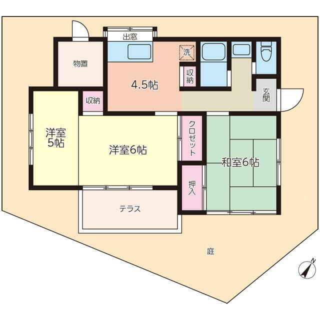 腰越津西貸家 間取り