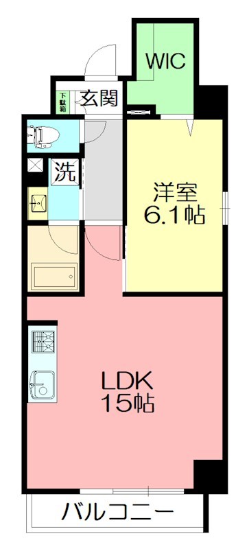 Ｅｐｉｃｈａｒｉｓ本厚木 801号室 間取り