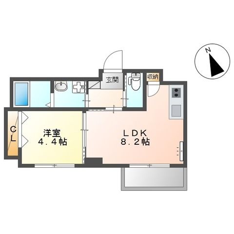 ヴァンベール横濱 203号室 間取り