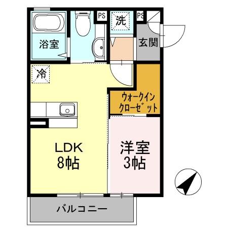 ガーデンプレイスⅢ 201号室 間取り