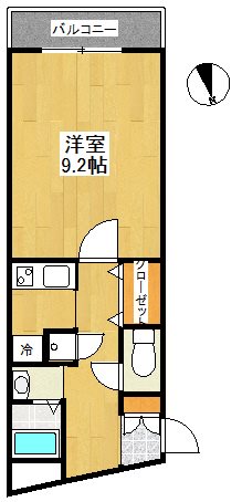 エストコート 305号室 間取り