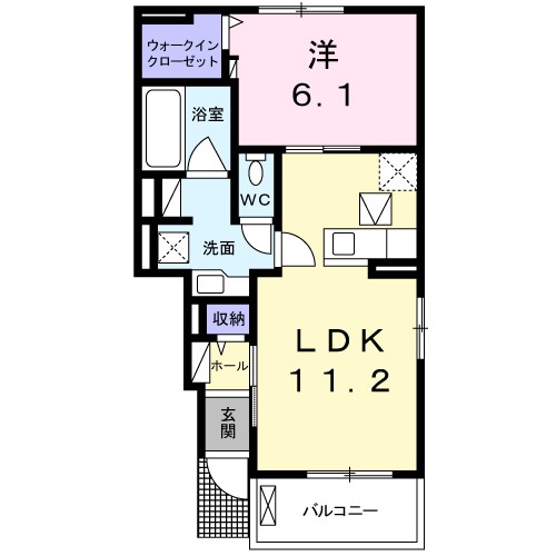 メゾン アン ビエン Ⅲ 102号室 間取り