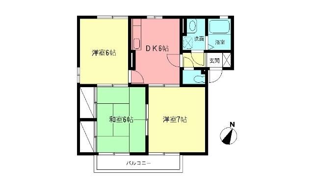 エクセルA 201号室 間取り