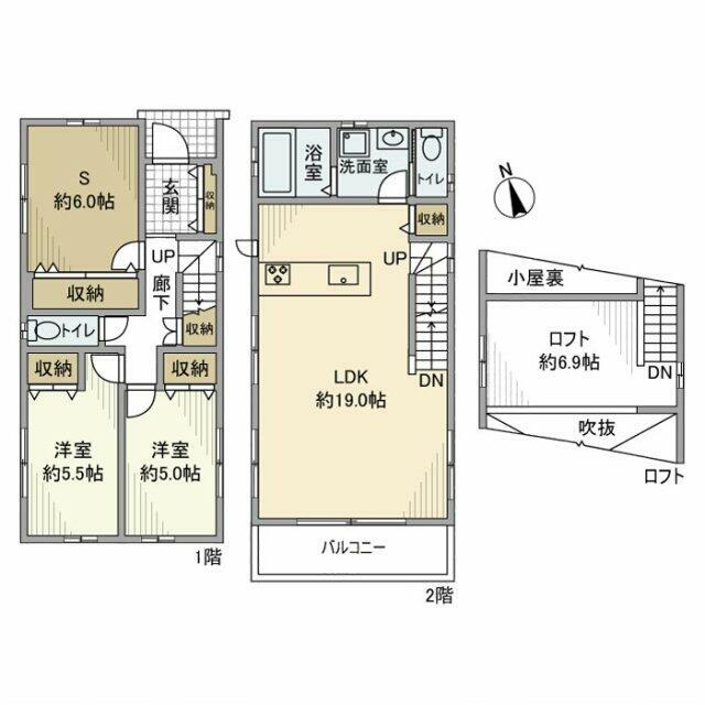鵠沼桜が岡戸建 間取り