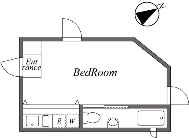 ＥＡＳＴ　ＲＩＳＥ　由比ガ浜　Ａ 201号室 間取り