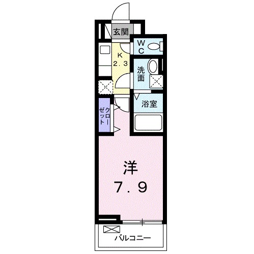 サンメリー辻・鴨宮 302号室 間取り