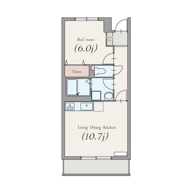 ソレアード 304号室 間取り