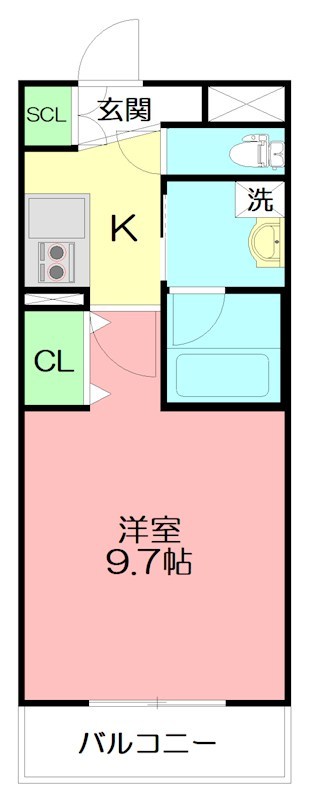 メゾンオルレアン 103号室 間取り
