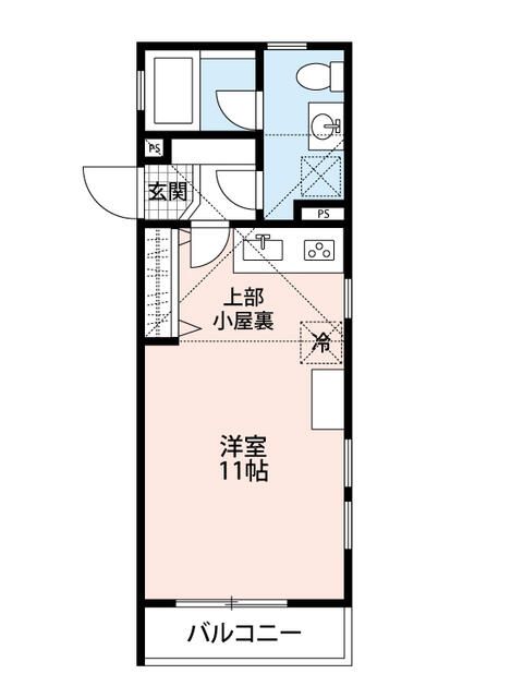 スカイコート 103号室 間取り