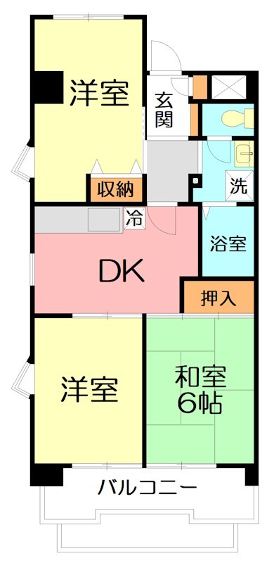 めぐみビル 405号室 間取り