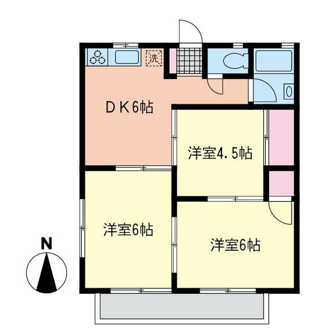 メゾン海老名 205号室 間取り