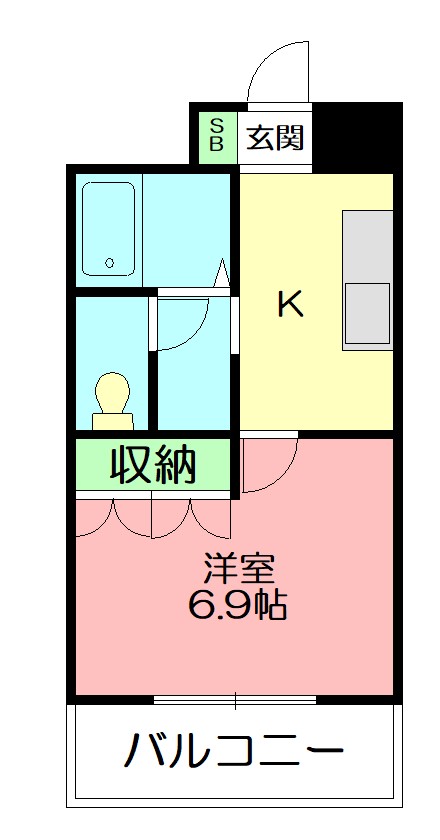 マーガレットSK 202号室 間取り