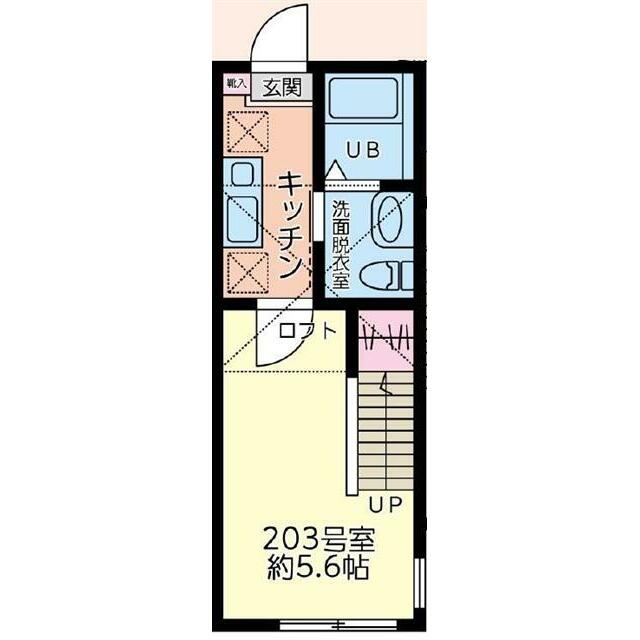 オリーブ藤沢 203号室 間取り